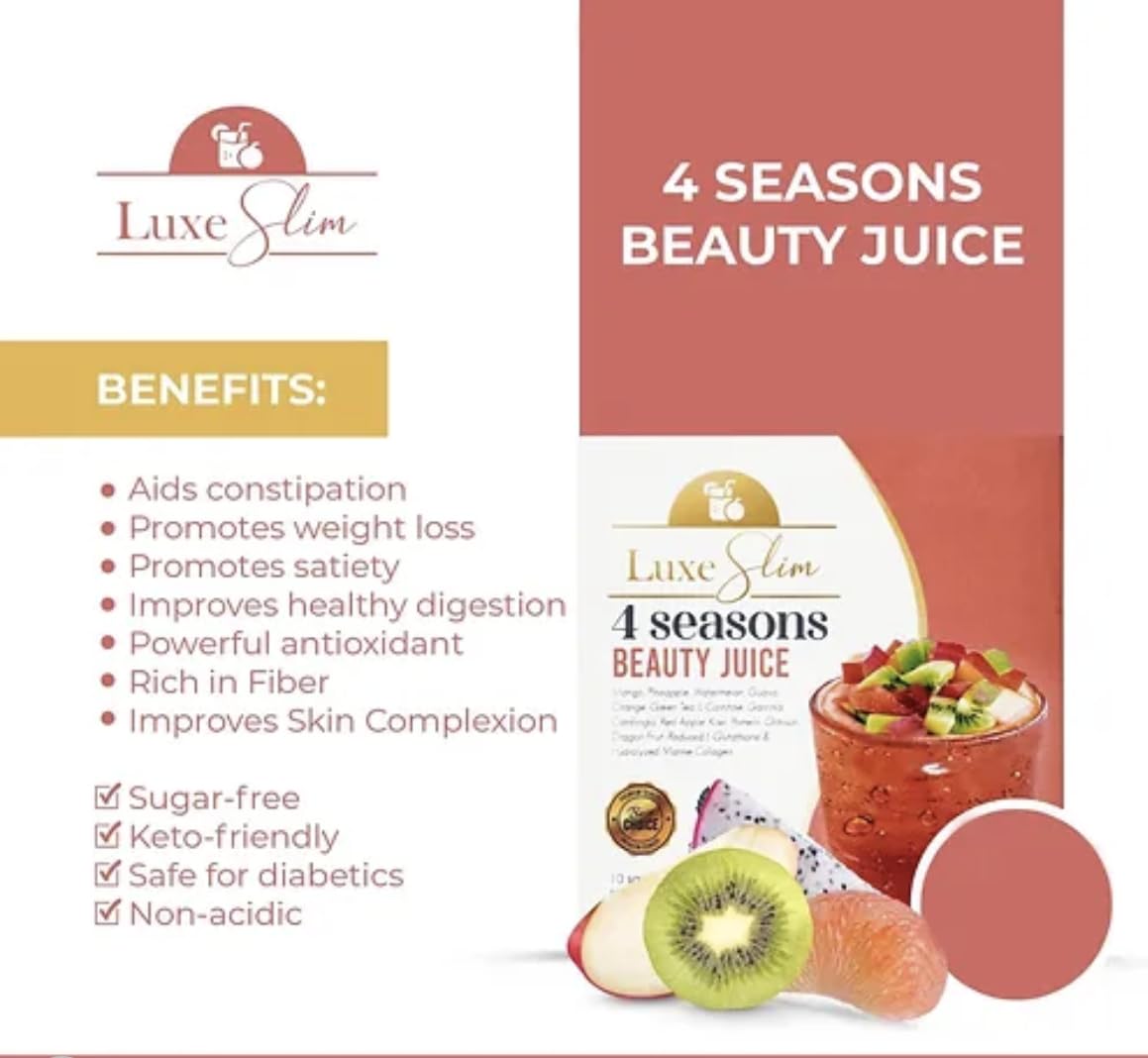Generic Luxe Slim 4 Seasons Beauty Juice Powder, 10 Count