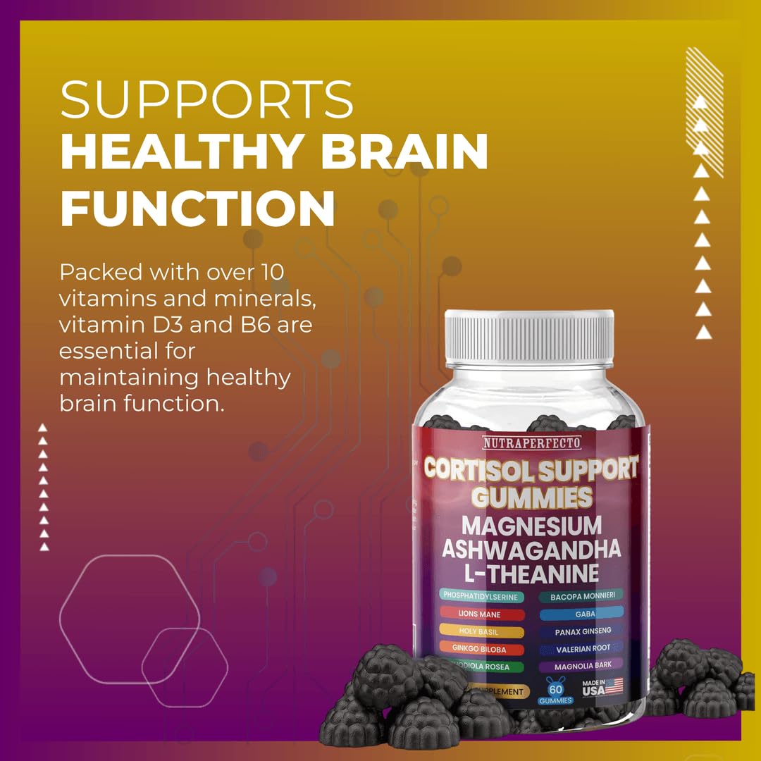 NutraPerfecto Sugar Free Cortisol Gummies, 60 Count