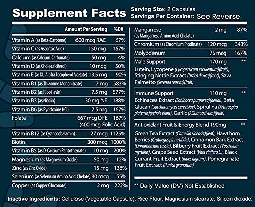 Bulk Buy Daily Multivitamin & Men's Health Blend Capsules 2000