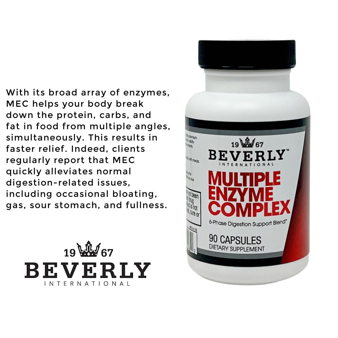 Beverly International MEC Multiple Enzyme Complex Capsules 90 Count