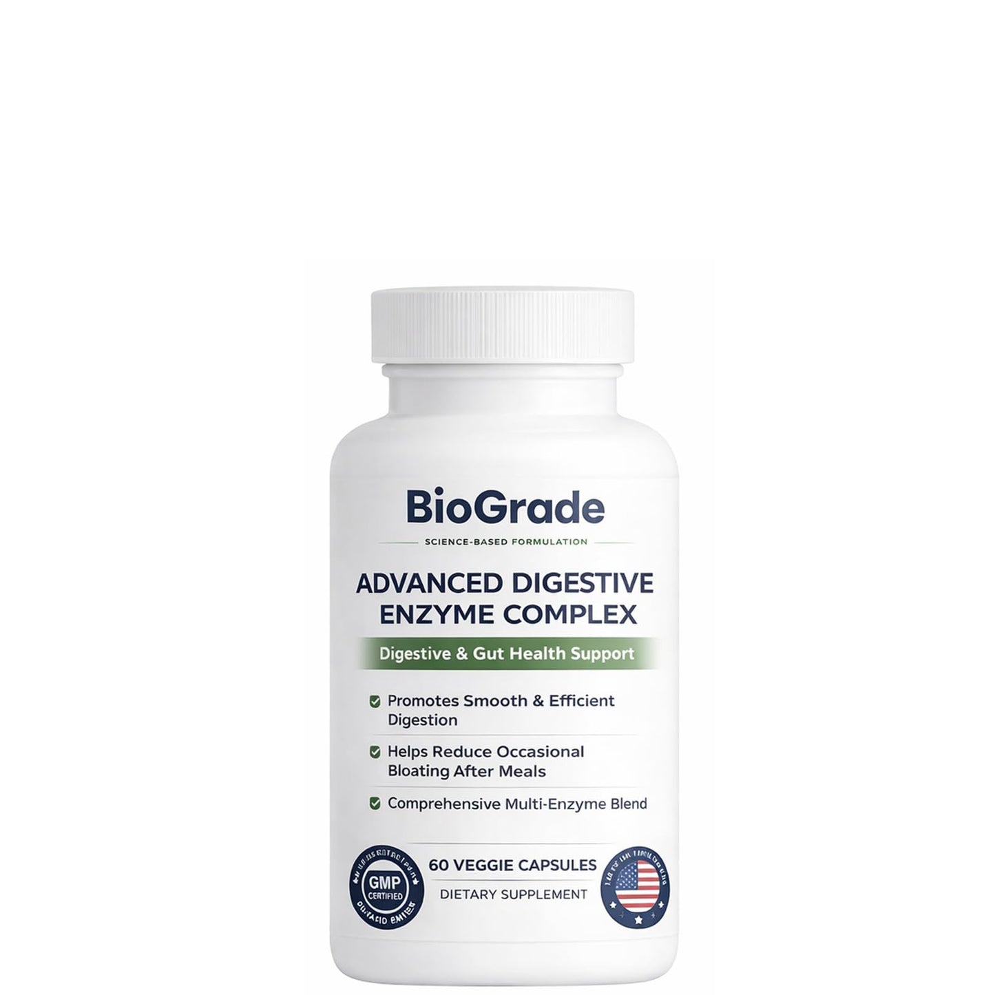 Saphily BioGrade Advanced Digestive Enzymes Complex 60 Capsules