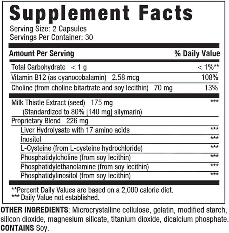 Liverite Liver Aid + Milk Thistle Capsule 60 Count
