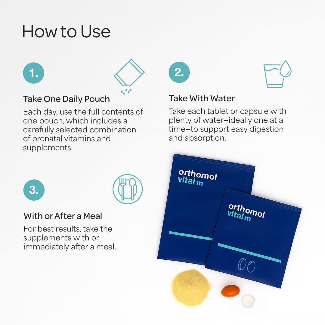 Orthomol Vital M Powder, 30-Day Supply