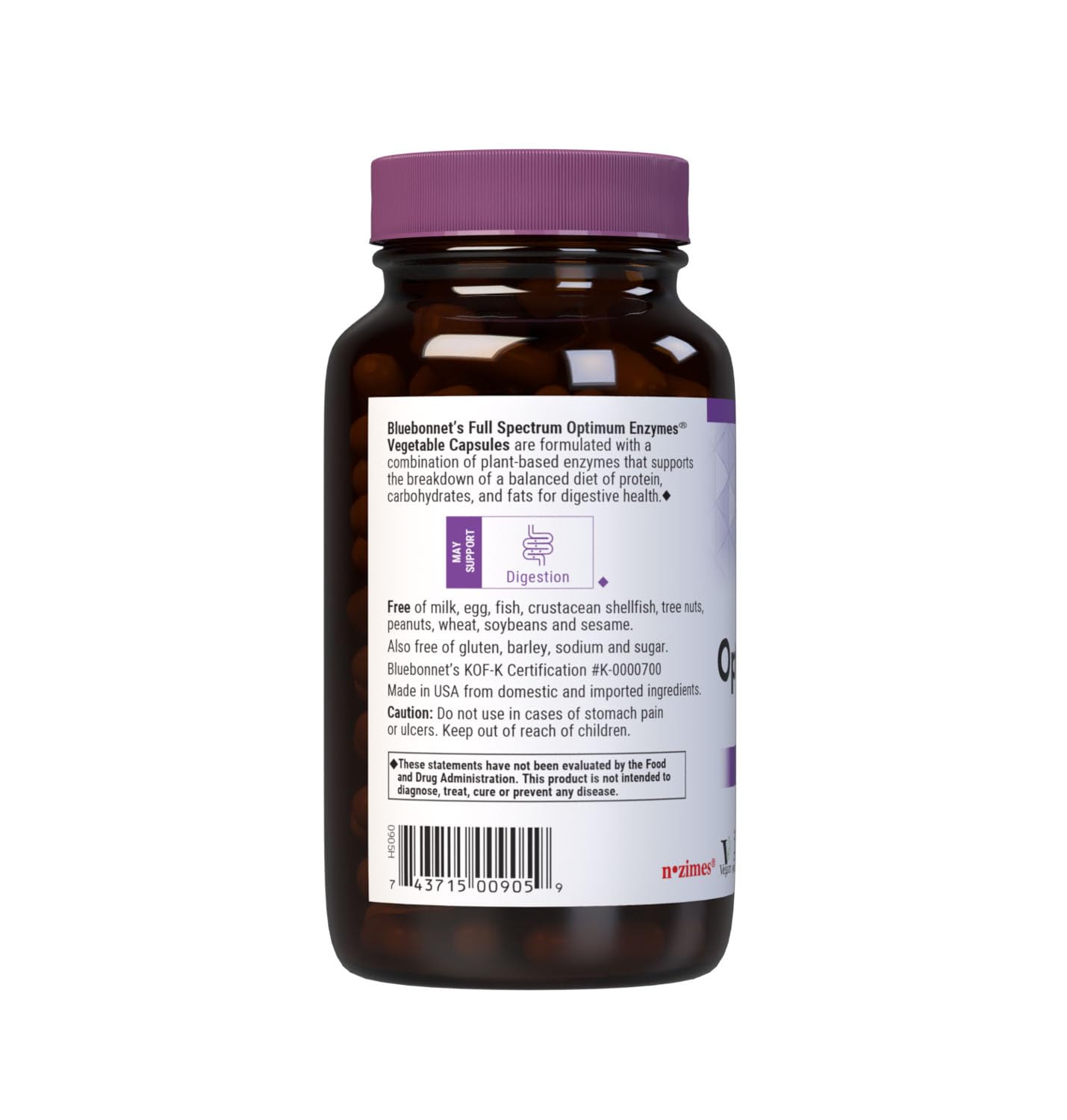 BlueBonnet Full Spectrum Optimum Digestive Enzymes Capsules 180