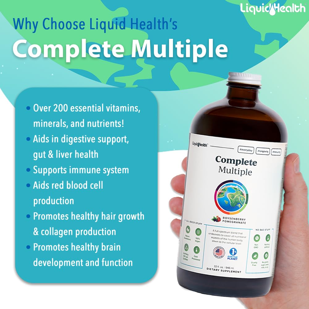 LIQUIDHEALTH Optimum Joint Glucosamine Chondroitin Supplement & Multivitamin Bundle (Powder)