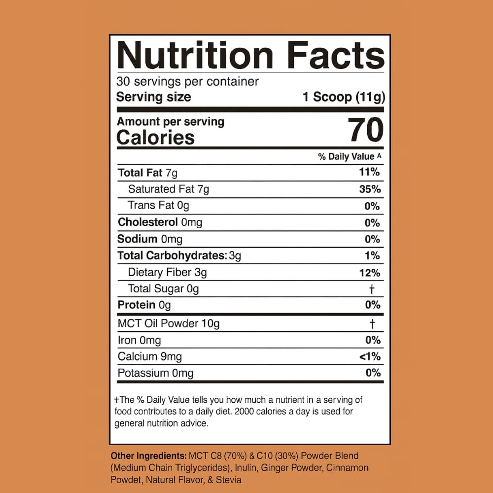 Divine Health Dr. Colbert, MD MCT Oil Powder Gingerbread Flavor, 11.64 Ounce