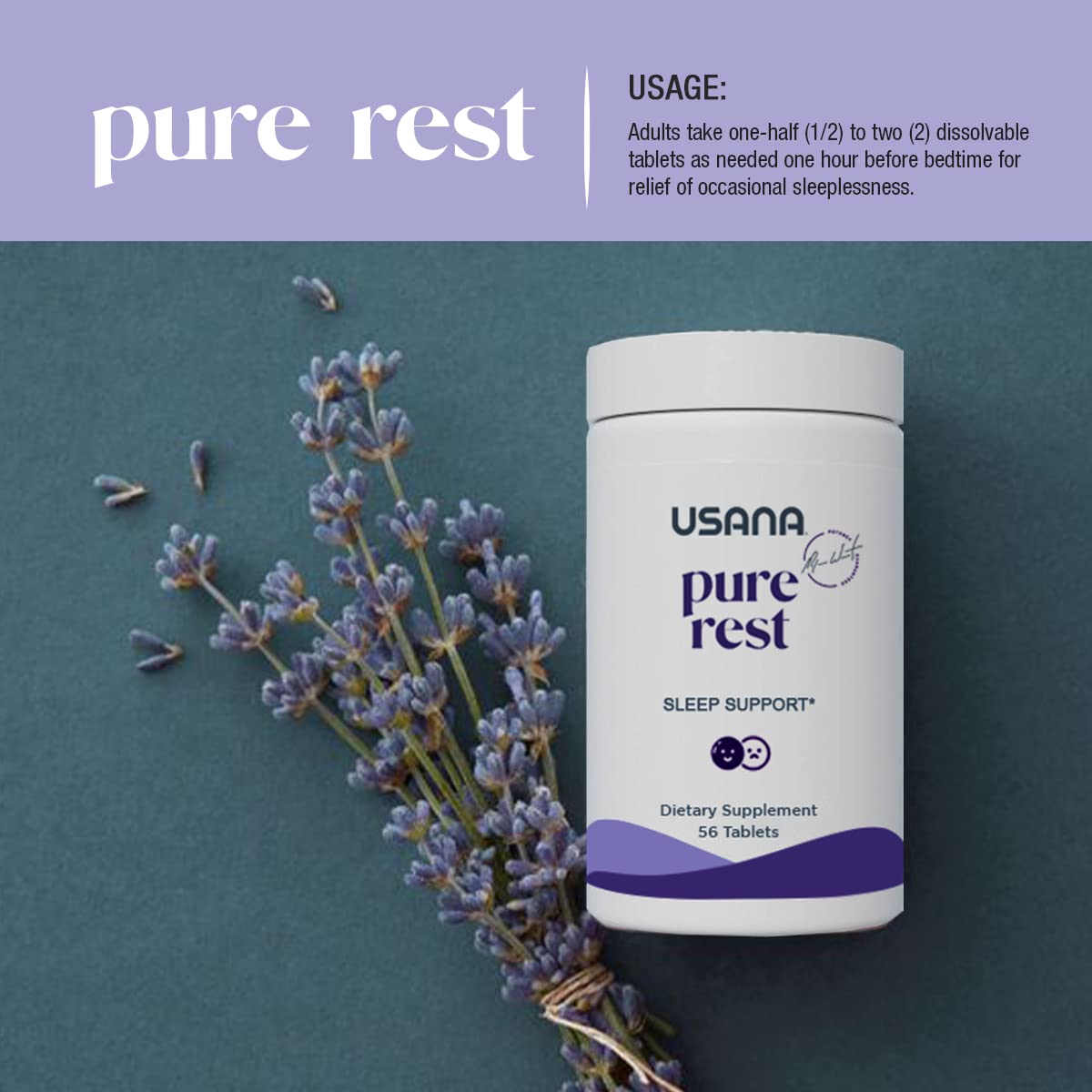 USANA Pure Rest Melatonin Tablets 56