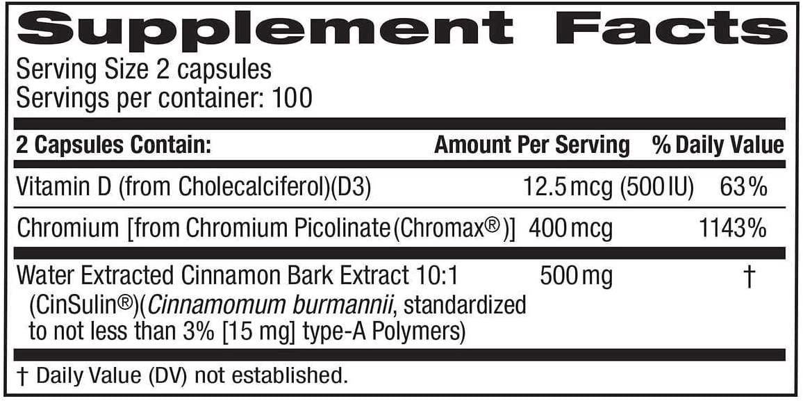 TruNature Trunature Advanced Strength Cinsulin Capsule 3