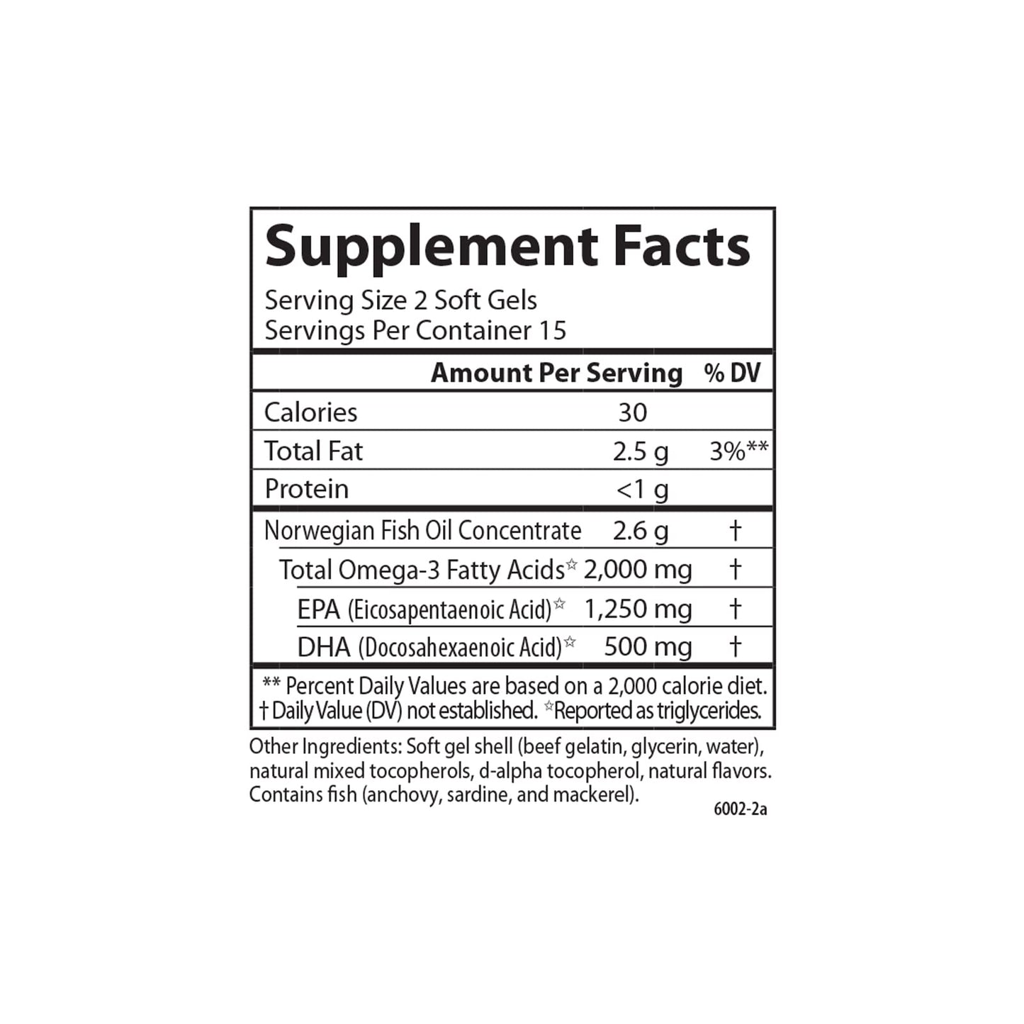 Carlson Maximum Omega 2000 Grab + Go Packs Softgel 30