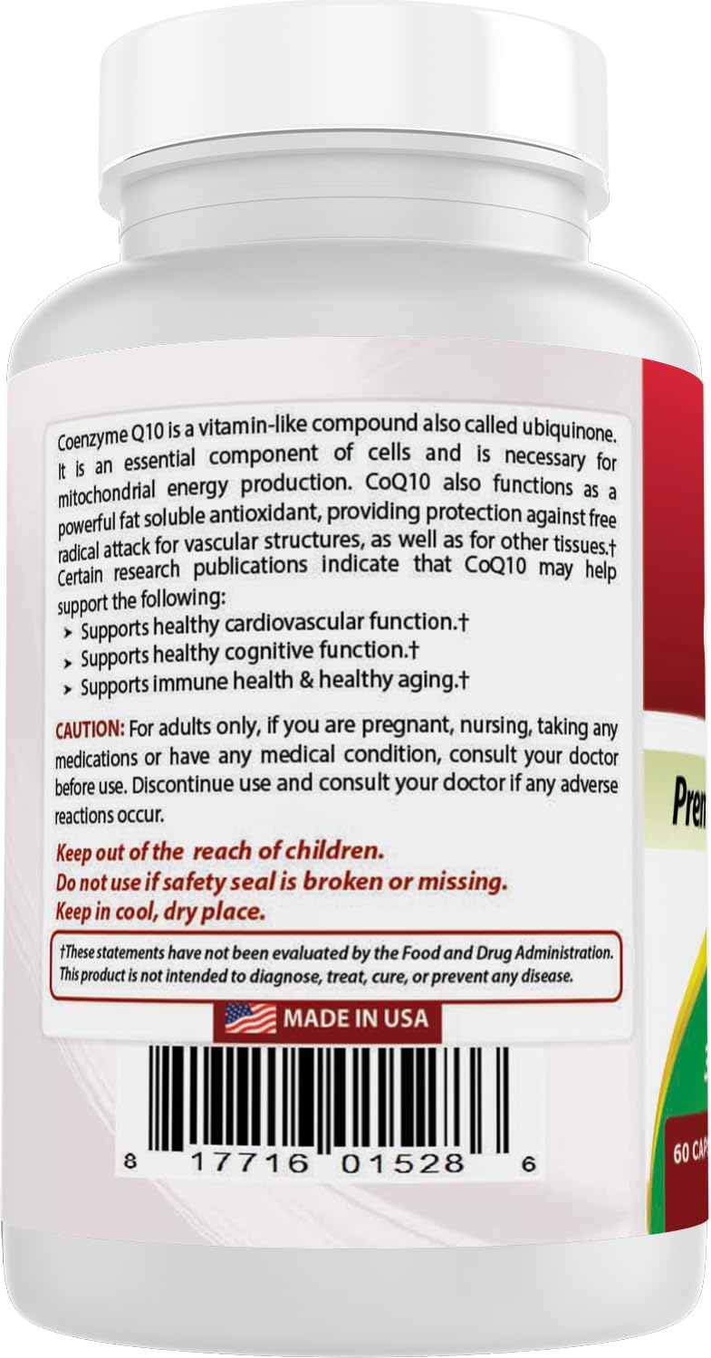 Best Naturals CoQ10 200 mg Capsule, 60 Capsules