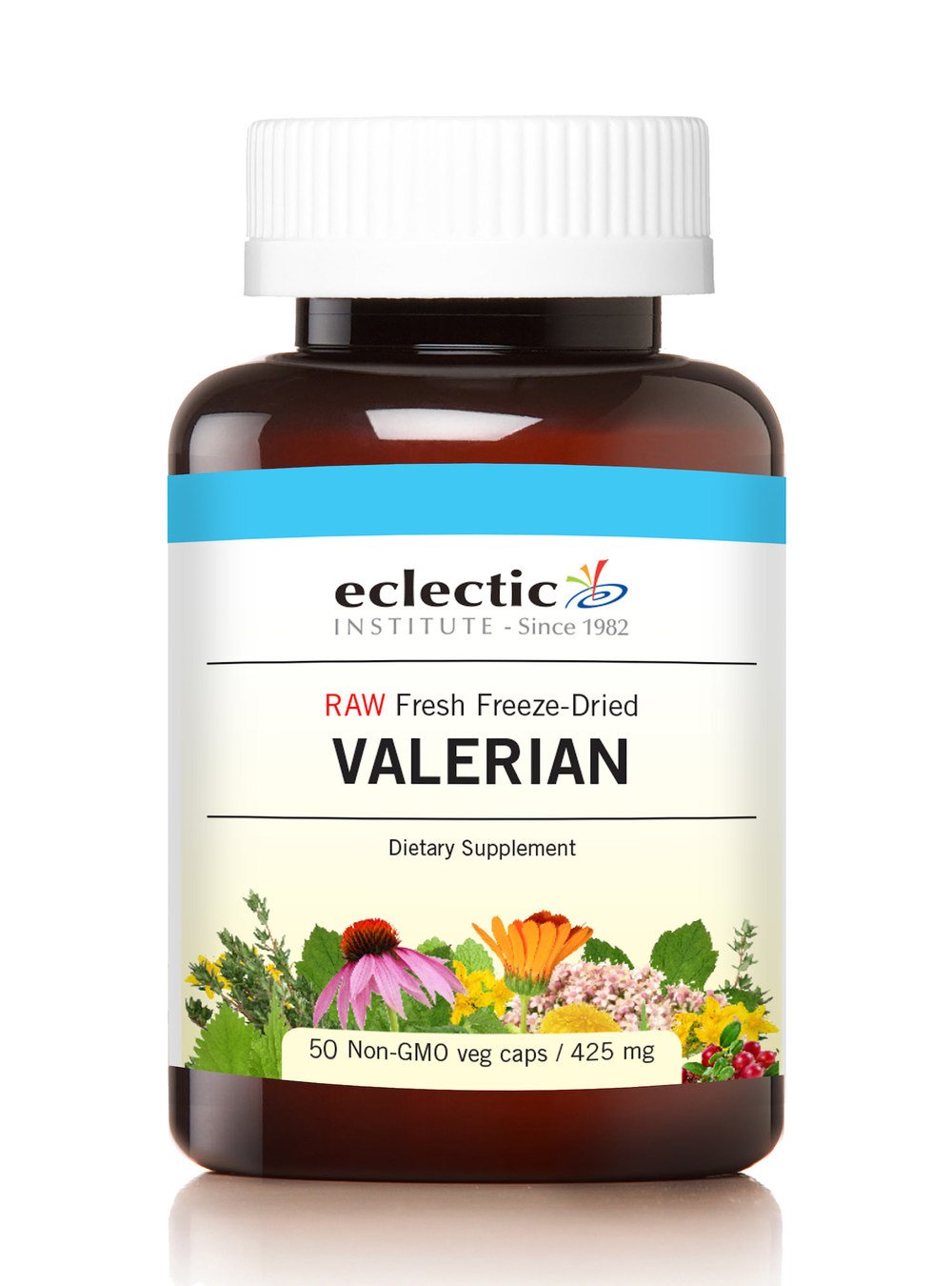 Eclectic Institute Valerian Sitchensis Freeze Dried Vegetables with Glass Capsule 50 Count