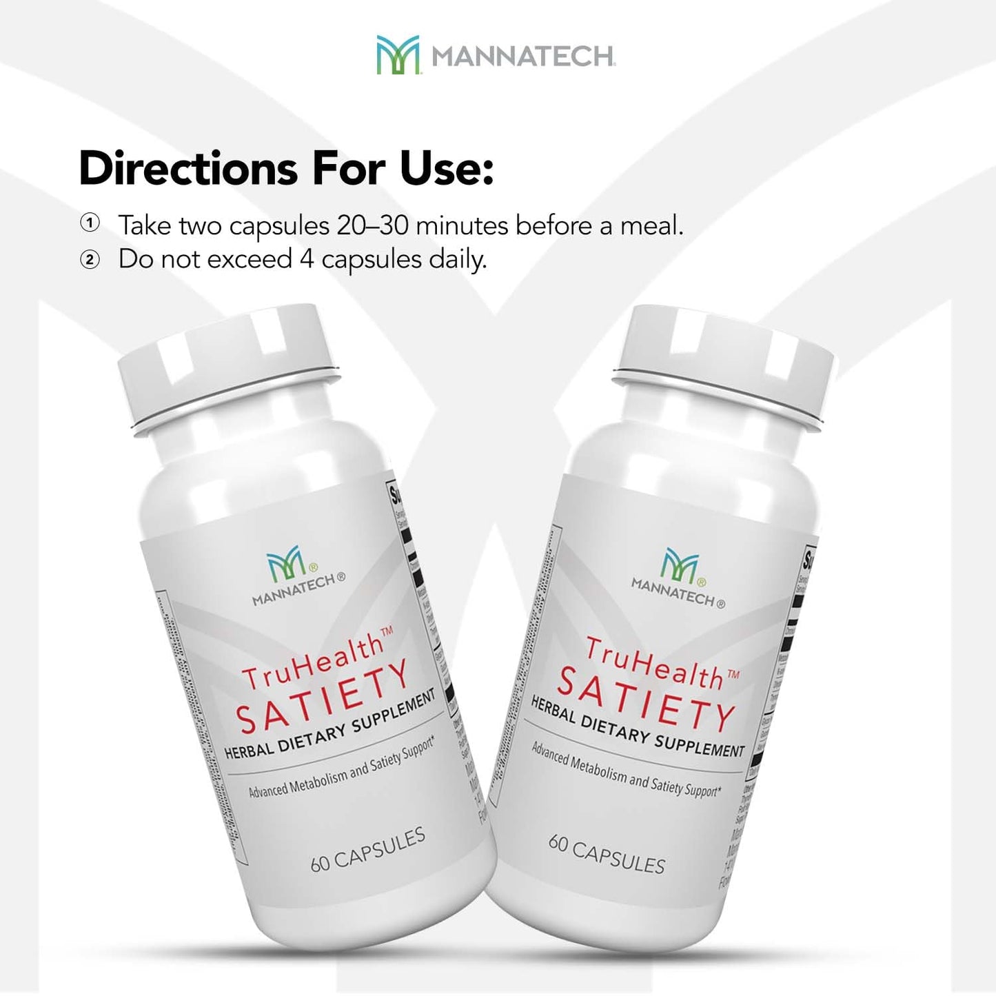 Mannatech TruHealth Satiety 60 Capsules