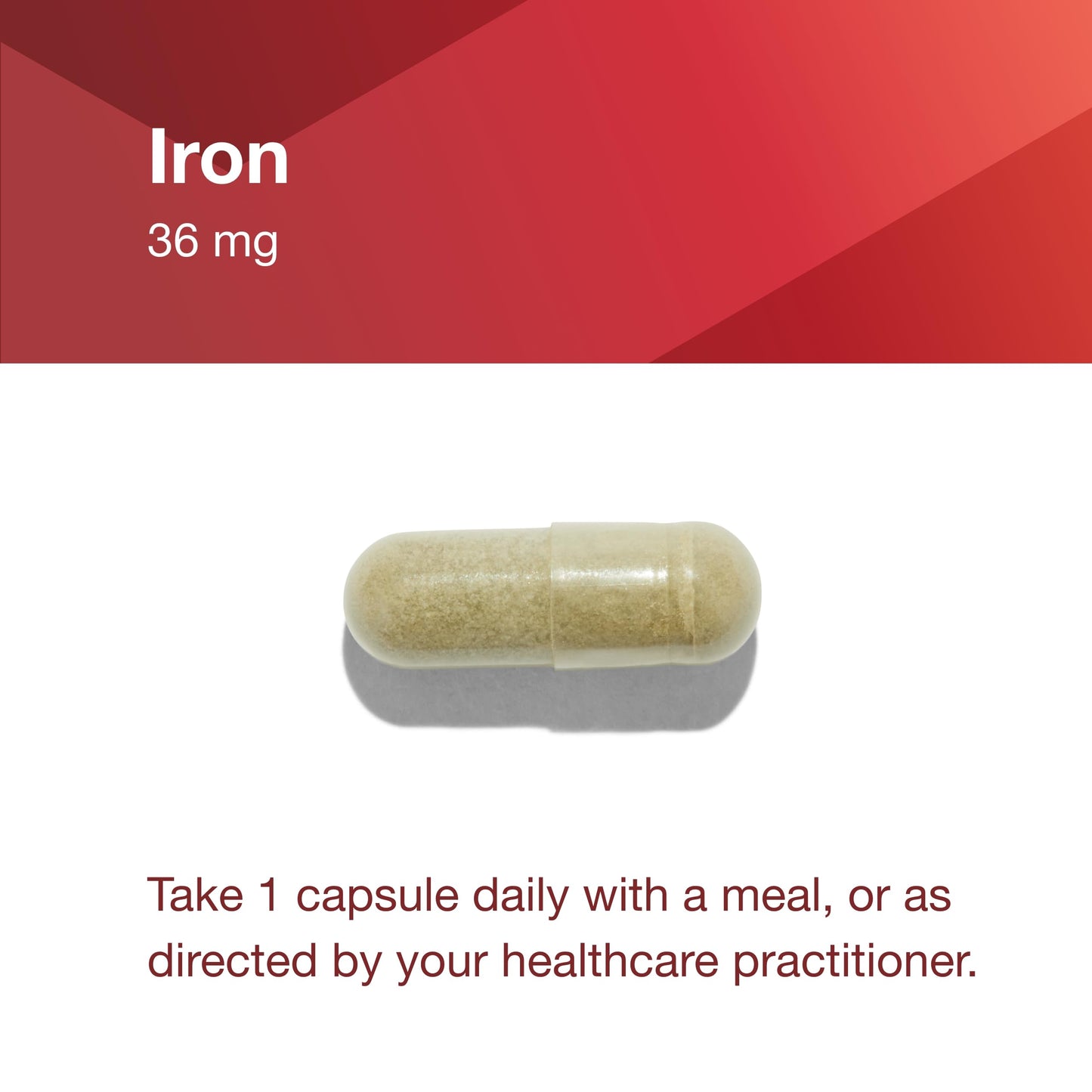 Protocol for Life Balance Iron 36mg Ferrochel Iron – Bioavailable Iron Bisglycinate, Energy & Immune Support, 91 Capsules