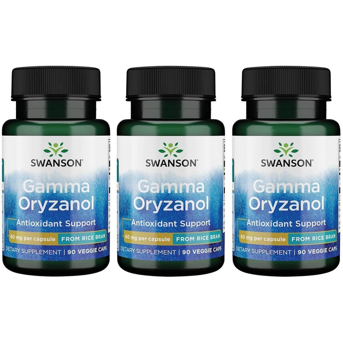 Swanson Premium Brand Gamma Oryzanol from Rice Bran 60 mg, 90 Capsules