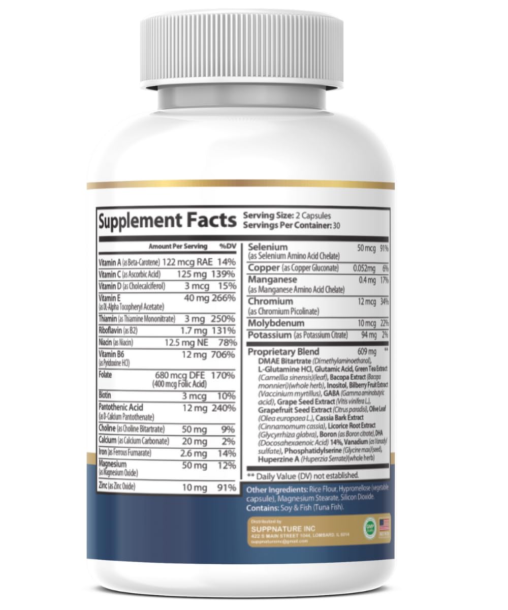 SuppNature Brain Defender Capsules, 60 Count