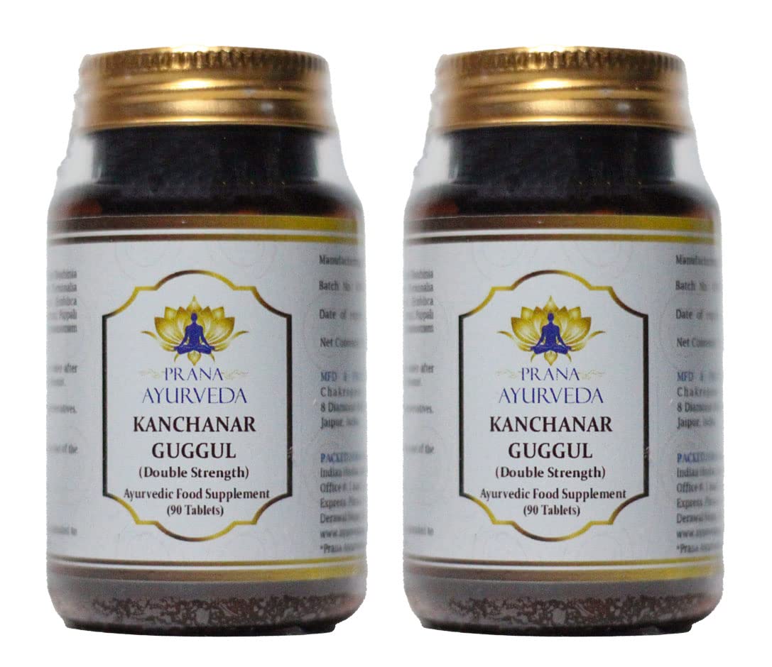 Prana Ayurveda Kanchanar Guggulu (Double Strength) 700mg Tablet, 180 Tablets