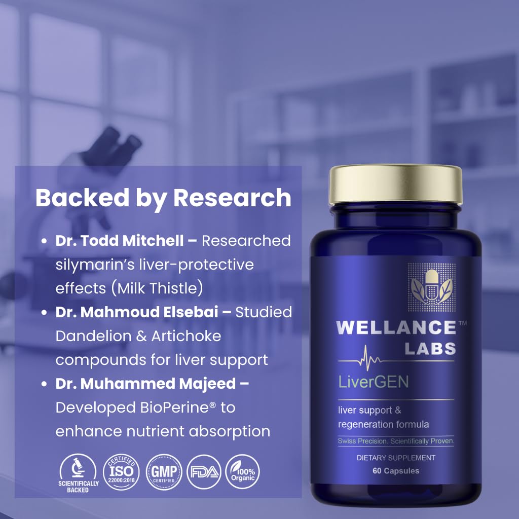 Wellance Labs LiverGEN Advanced Liver Support Capsules 90 Count
