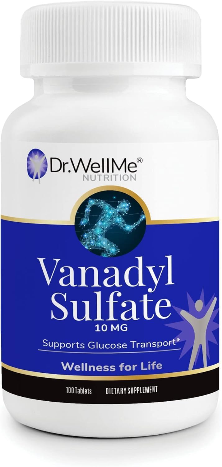 DR WELLME NUTRITION Vanadyl Sulfate 10mg Tablets, 300 Count