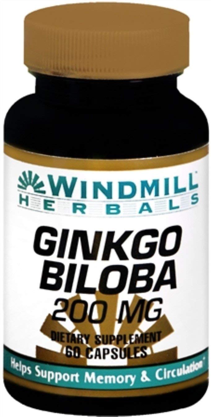 Windmill Ginkgo Biloba 200 mg Capsules, 60 Capsules