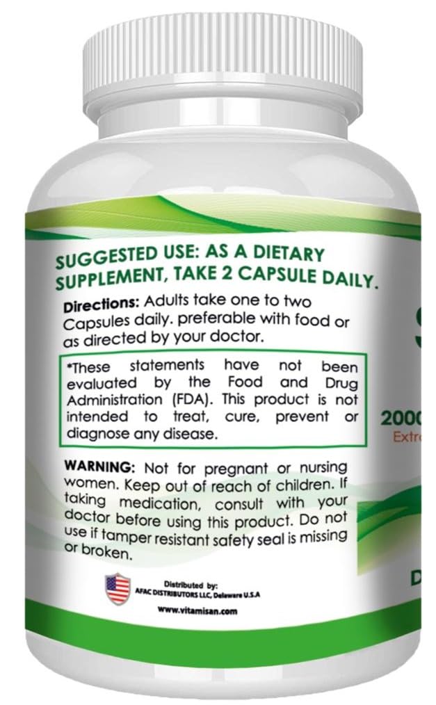 VITAMISAN Graviola Soursop Guanabana Extract Anamu Llanten Natural Dietary Supplement Leaf & Fruit Extract, 90 Capsules