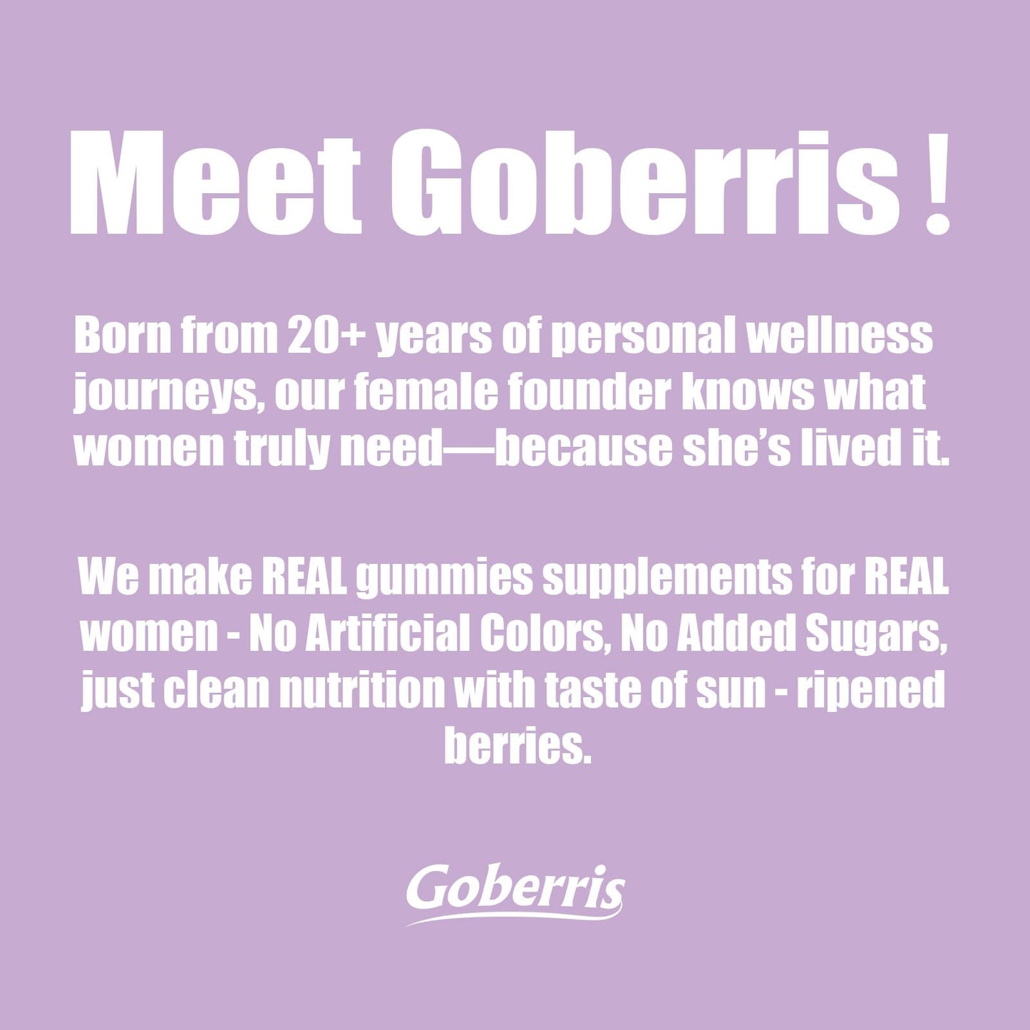 Goberris Menopause Gummies 90 Count
