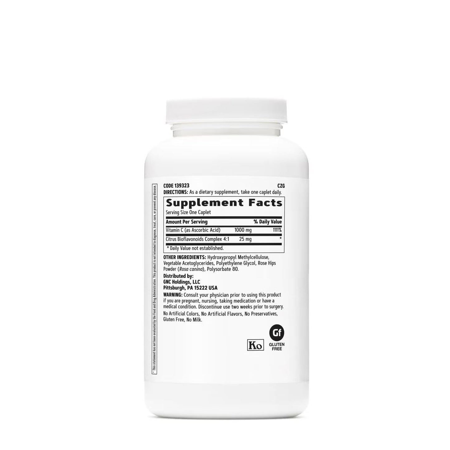 GNC Vitamin C Timed-Release 1000mg Caplets, 180 Count