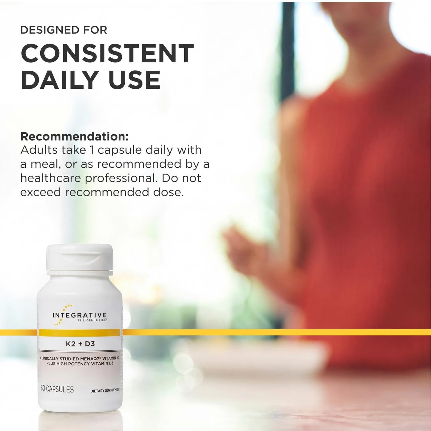 Integrative Therapeutics K2 + D3 60 Capsules