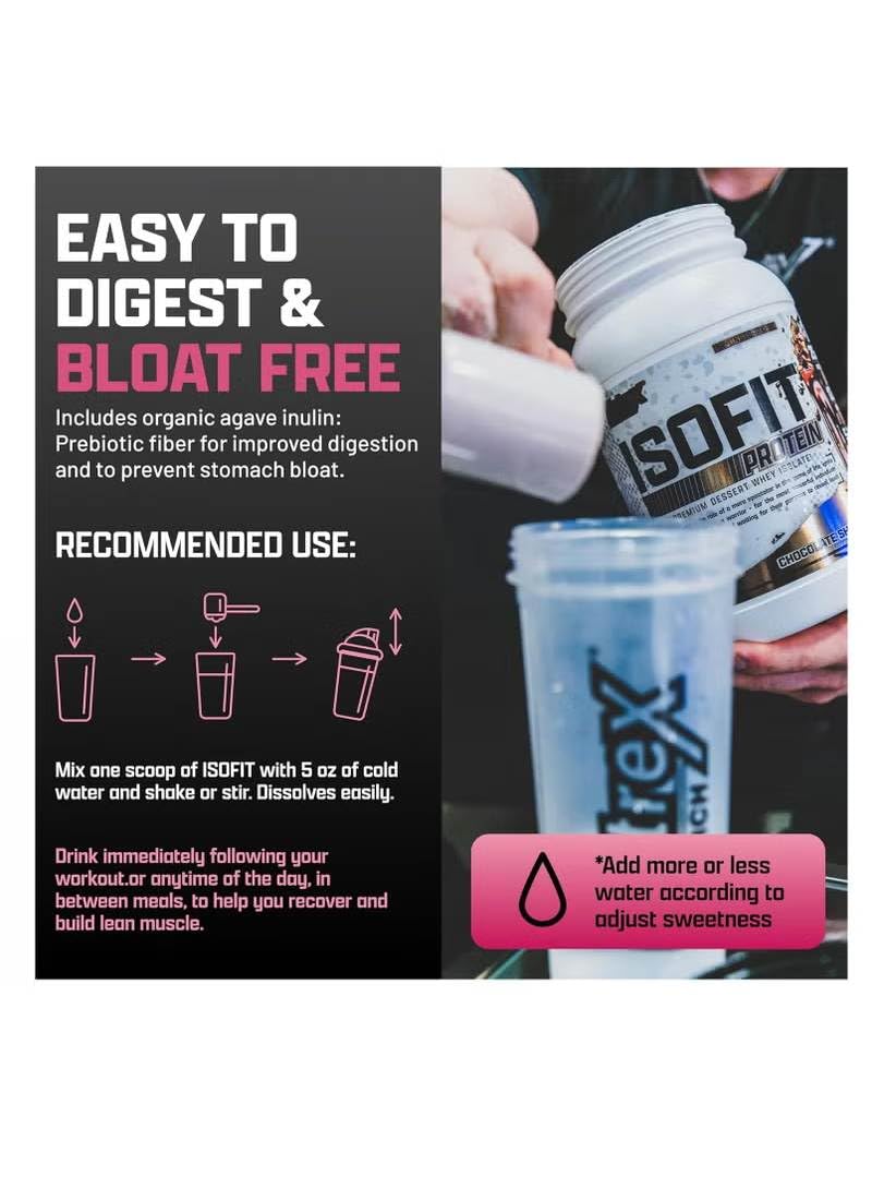Nutrex Research IsoFit Whey Protein Powder 100% Whey Protein Isolate, 80 Servings