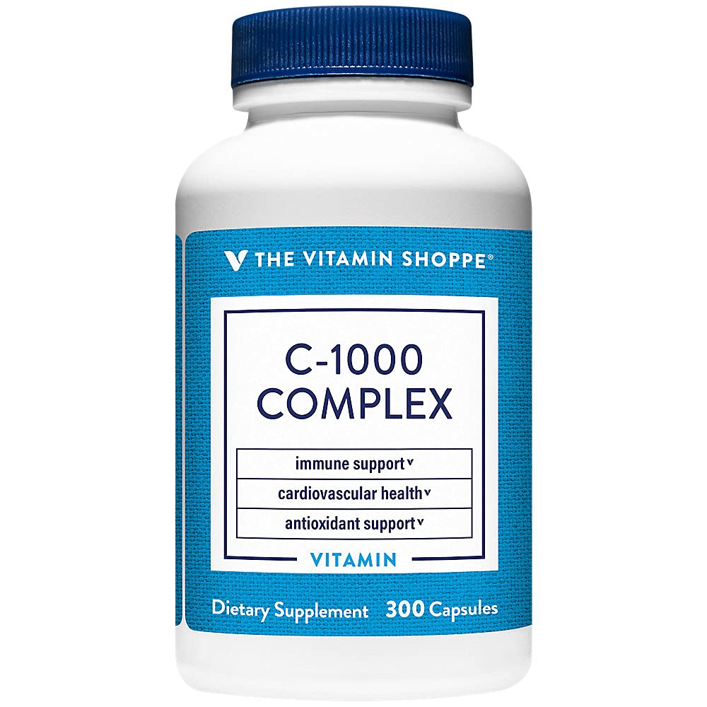 The Vitamin Shoppe C-1000 Complex 1000mg Vegetarian Capsules, 300 count