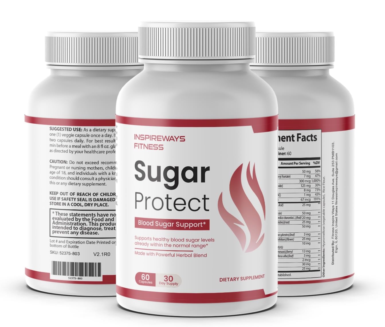 Fitness InspireWays Sugar Protect Capsules 60 Capsules