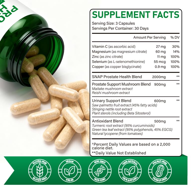 FRDUGA Saw Palmetto Prostate Supplement for Men 2000mg – Advanced 45% Fatty Acids Formula with Reishi & Maitake, Stinging Nettle, Zinc Selenium Magnesium Vitamin C Lycopene – Urinary Support Capsules 90