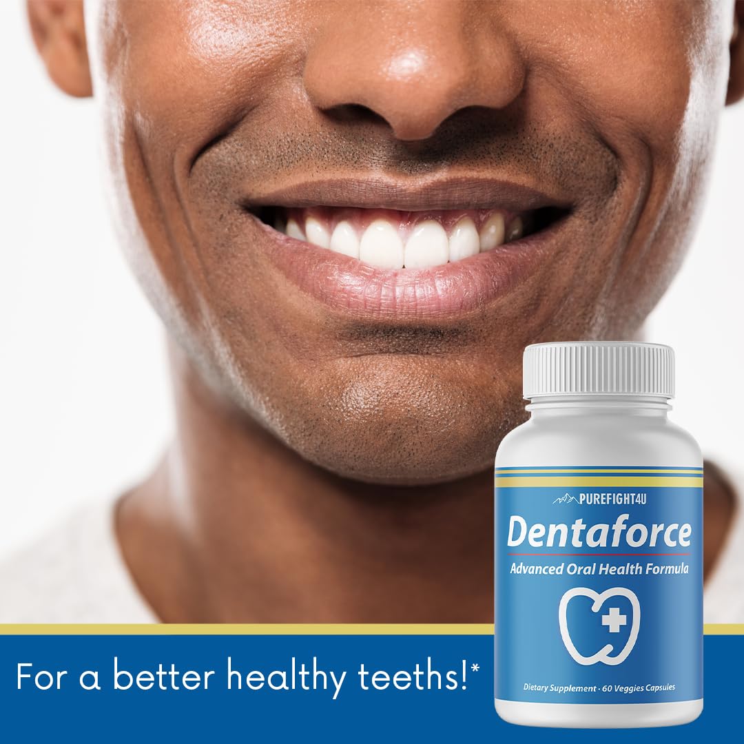 PureFight4U DentaForce Advanced Oral Health Formula Dietary Supplement 60 Capsules
