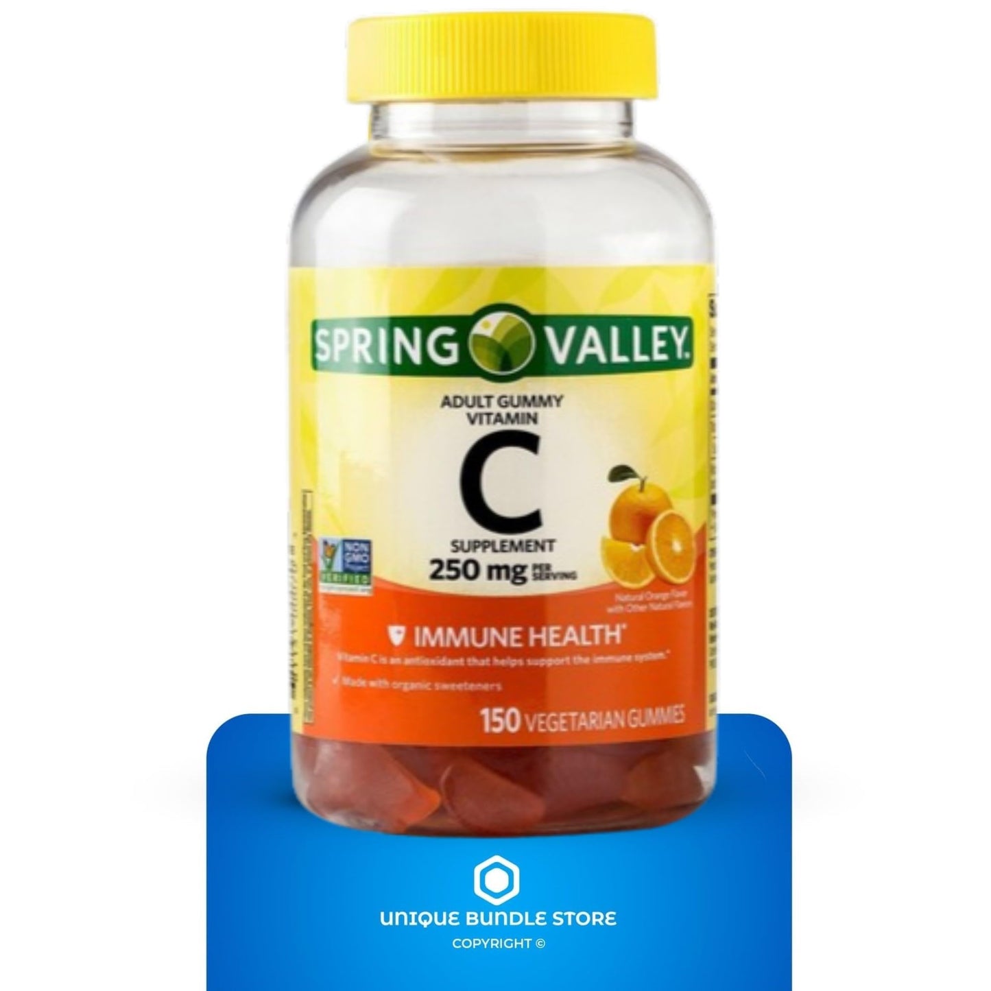 Unique Bundle Store Vitamin C Gummies 250mg Gummy, 150 Count