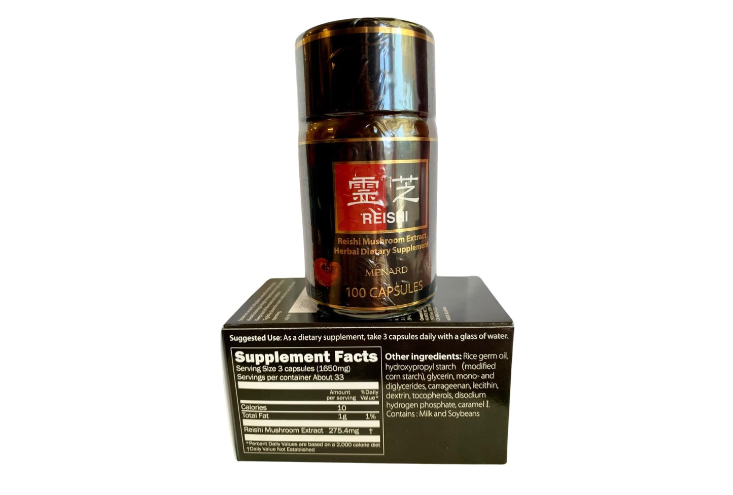 Generic Reishi Mushroom Extract Dietary Supplement Capsule, 1 Count