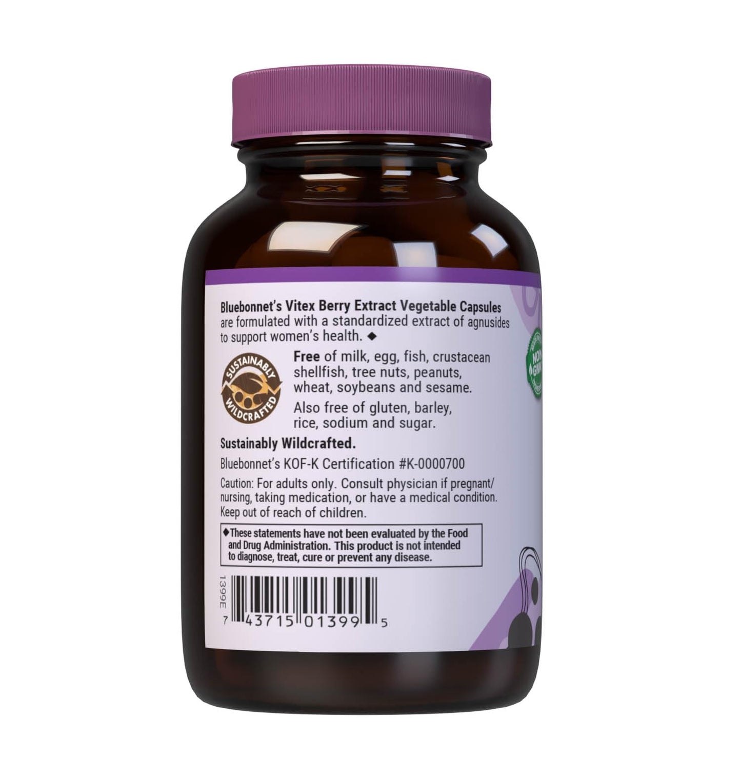 BlueBonnet Vitex Berry Extract Capsules, 60 Count