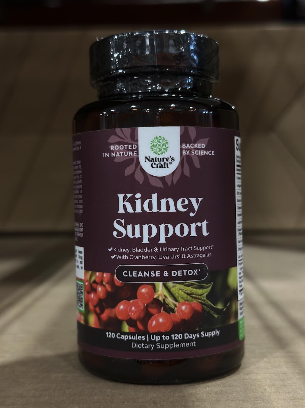Natures Craft Advanced Kidney Cleanse Support Cranberry Supplement Capsule, 120 Count