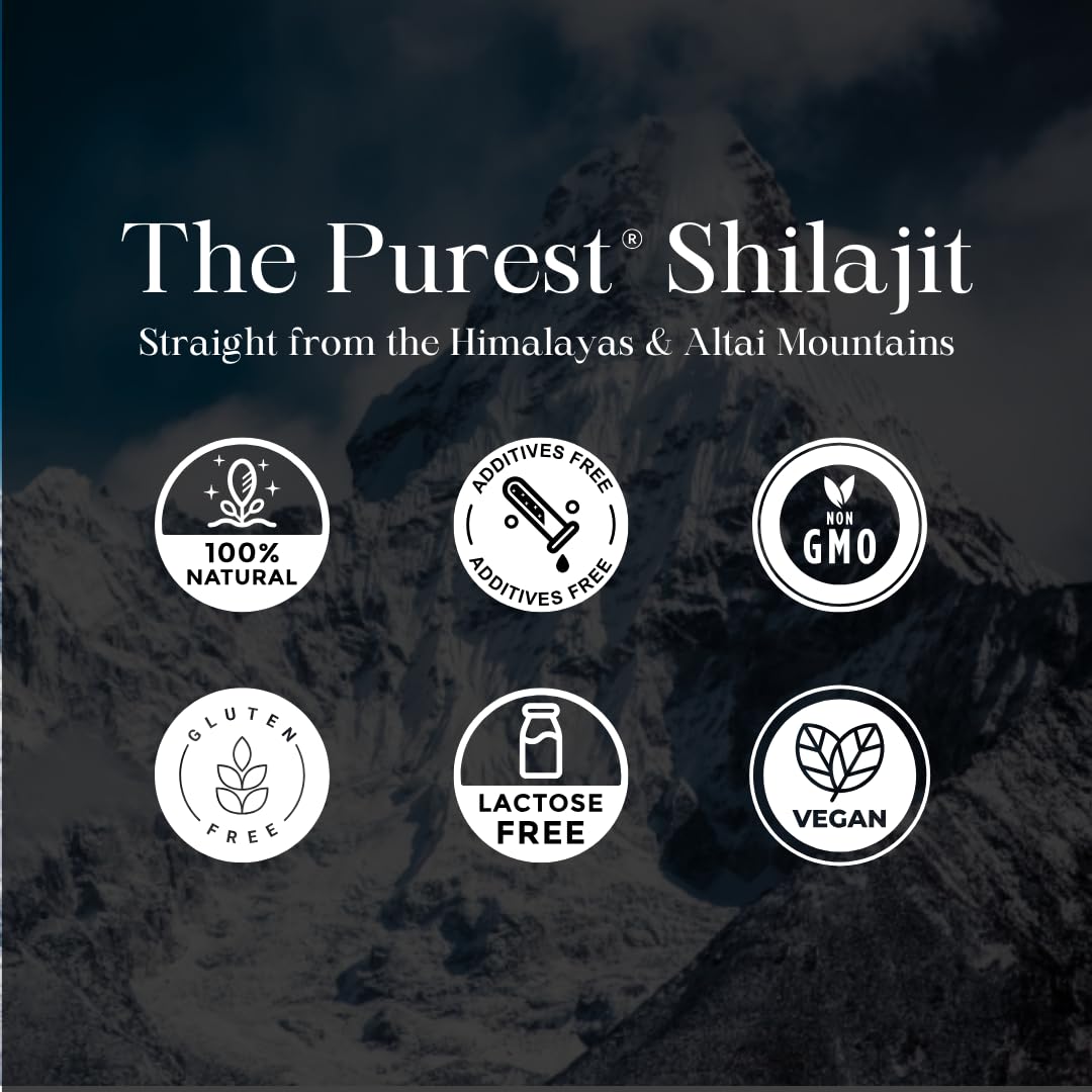 Pure Himalayan Shilajit 120 Tablets