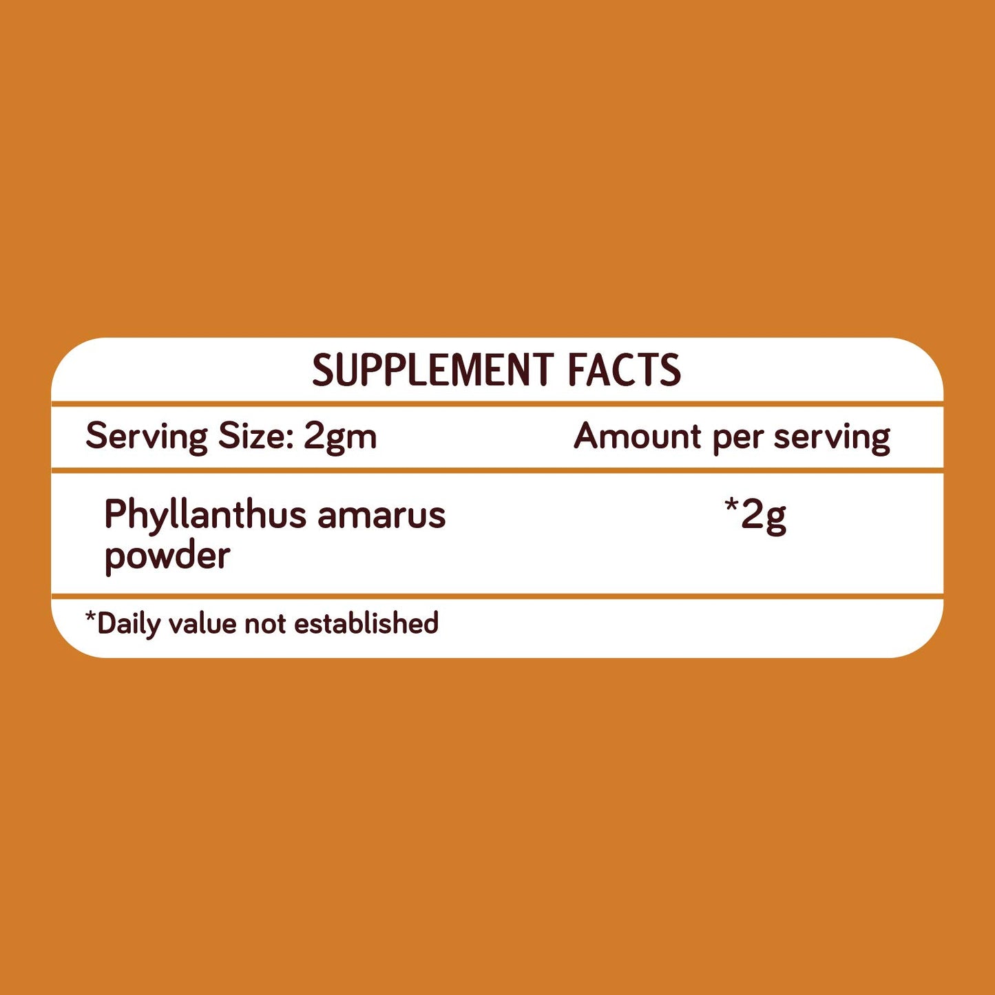 KILLI Keelanelli Bhumyamalaki Bhumi Amla Phyllanthus amarus NELA usiri Powder, 1 Count