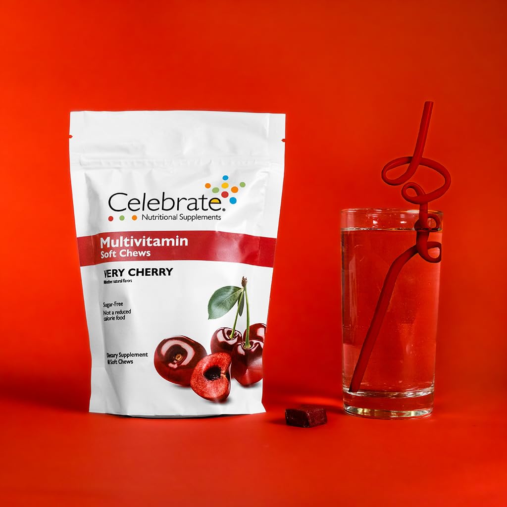 Celebrate Bariatric Supplements Bariatric Multivitamin Soft Chews Gummy 60 Count