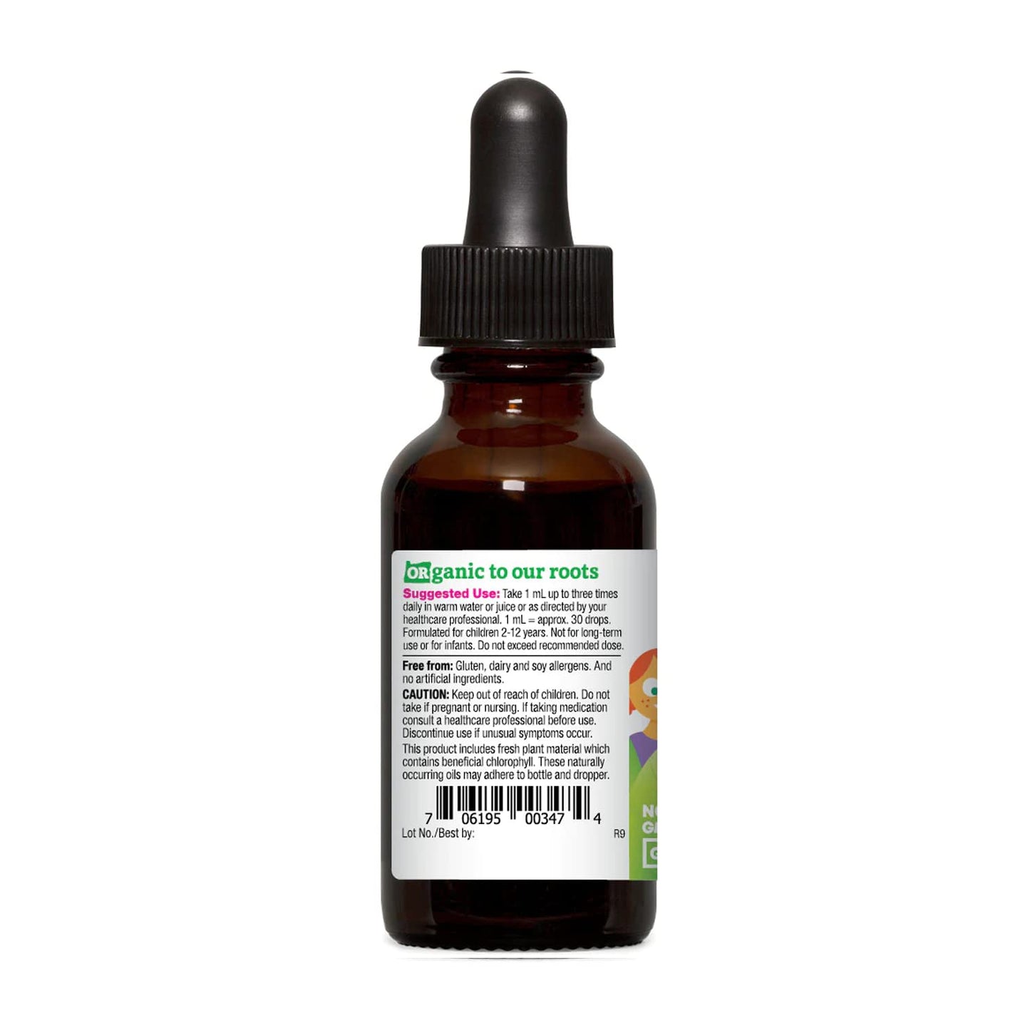 Oregon's Wild Harvest Children's Echinacea Goldenseal Orange Organic Herbal Supplement Capsule, 1 Count