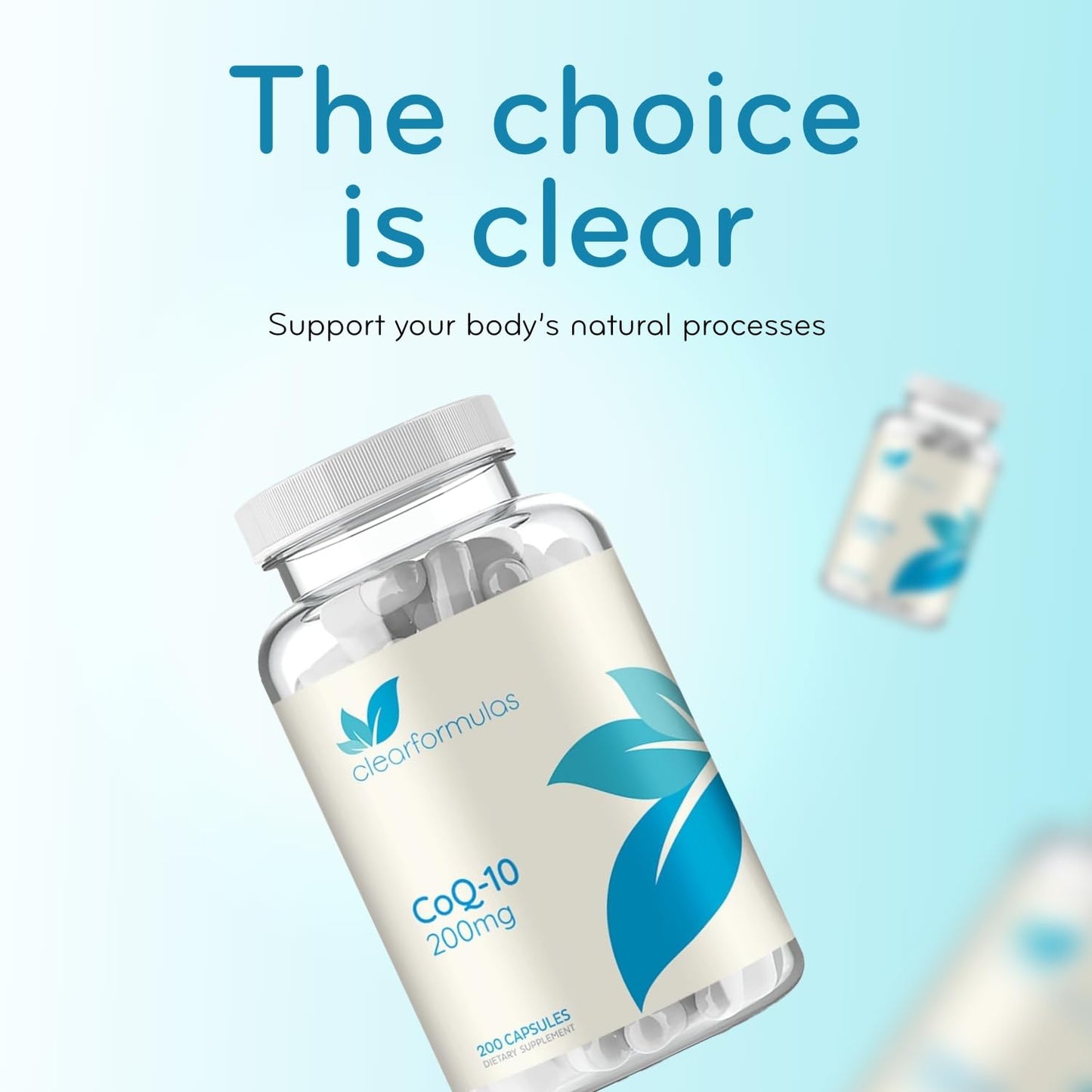Clear Formulas CoQ10 200mg Capsule, 200 Capsules