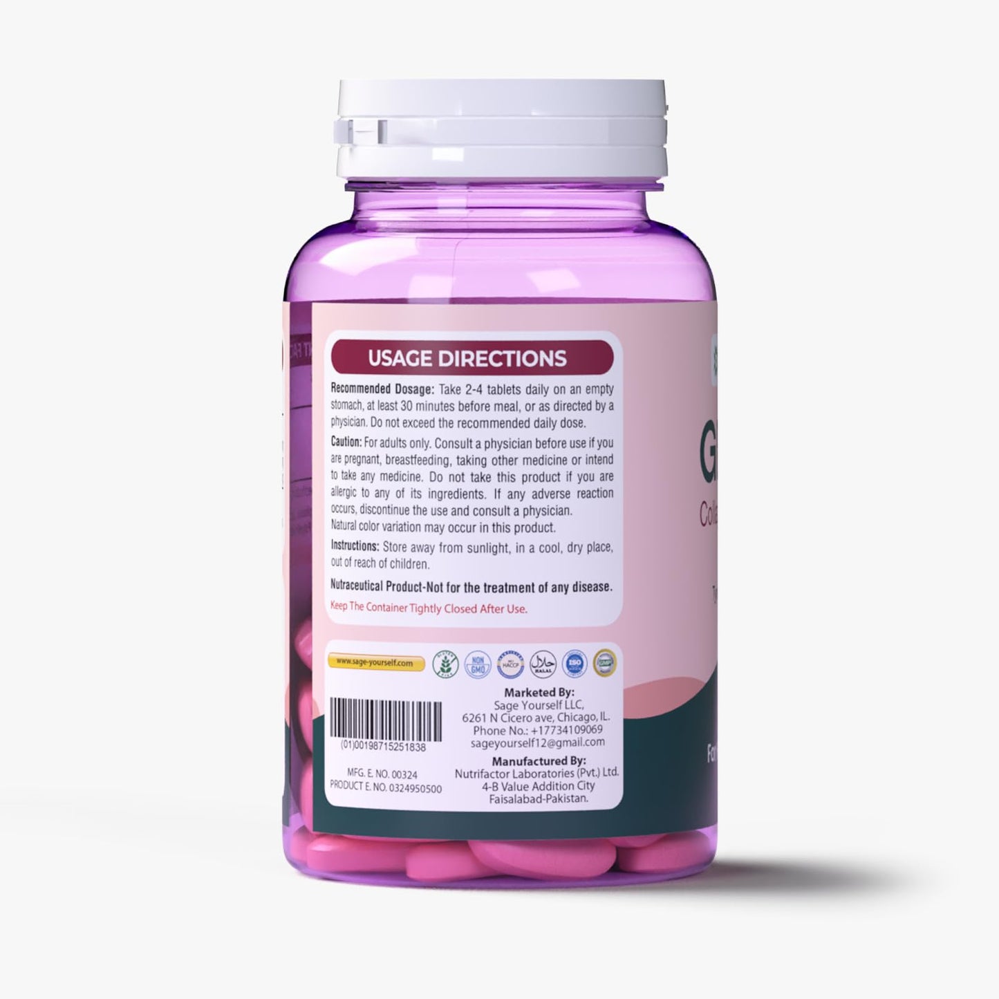 Sage Yourself Gencell (Collagen+biotin+Vitamin C) 30 Softgels
