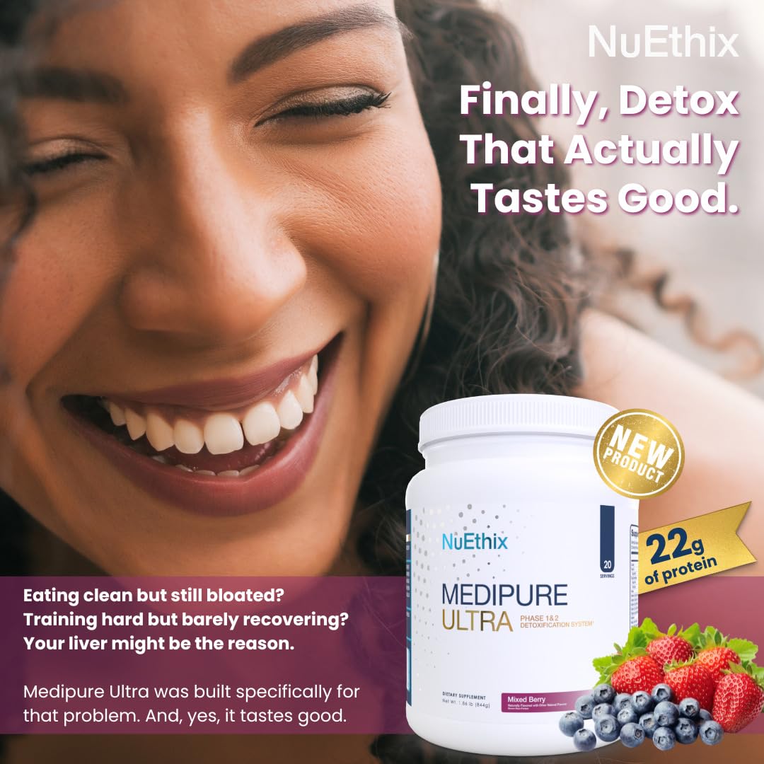 NuEthix Formulations Medipure Ultra with Rice Protein Phase 1 & 2 Detoxification System Powder 29.76 Ounce
