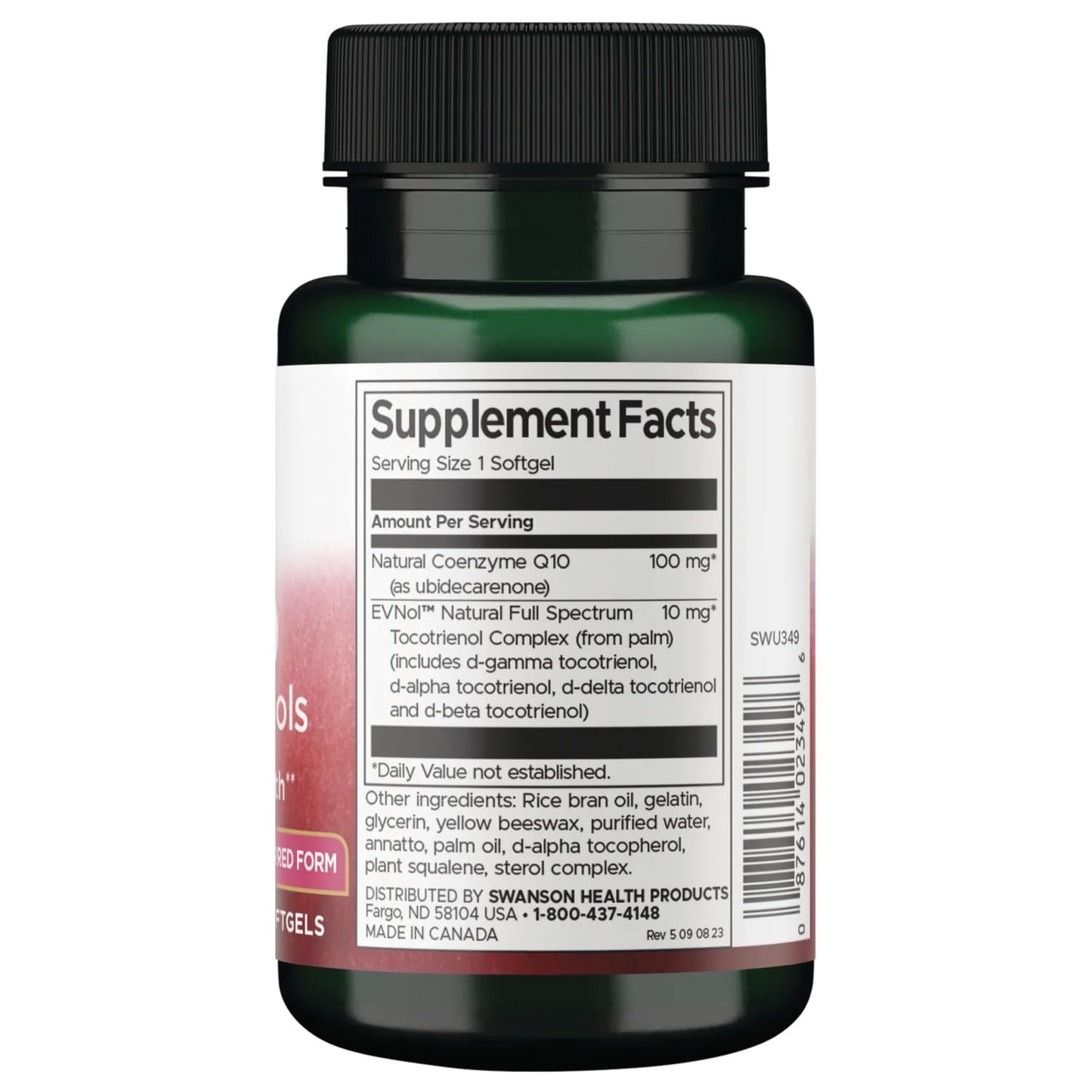 Swanson CoQ10 with Tocotrienols 200 mg Softgels, 120 Softgels