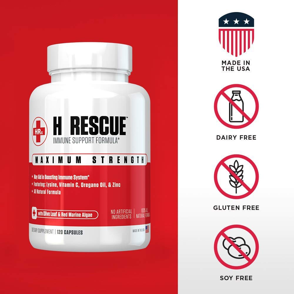 Re+Gen Nutrition H Rescue Immune Support, 120 Capsules