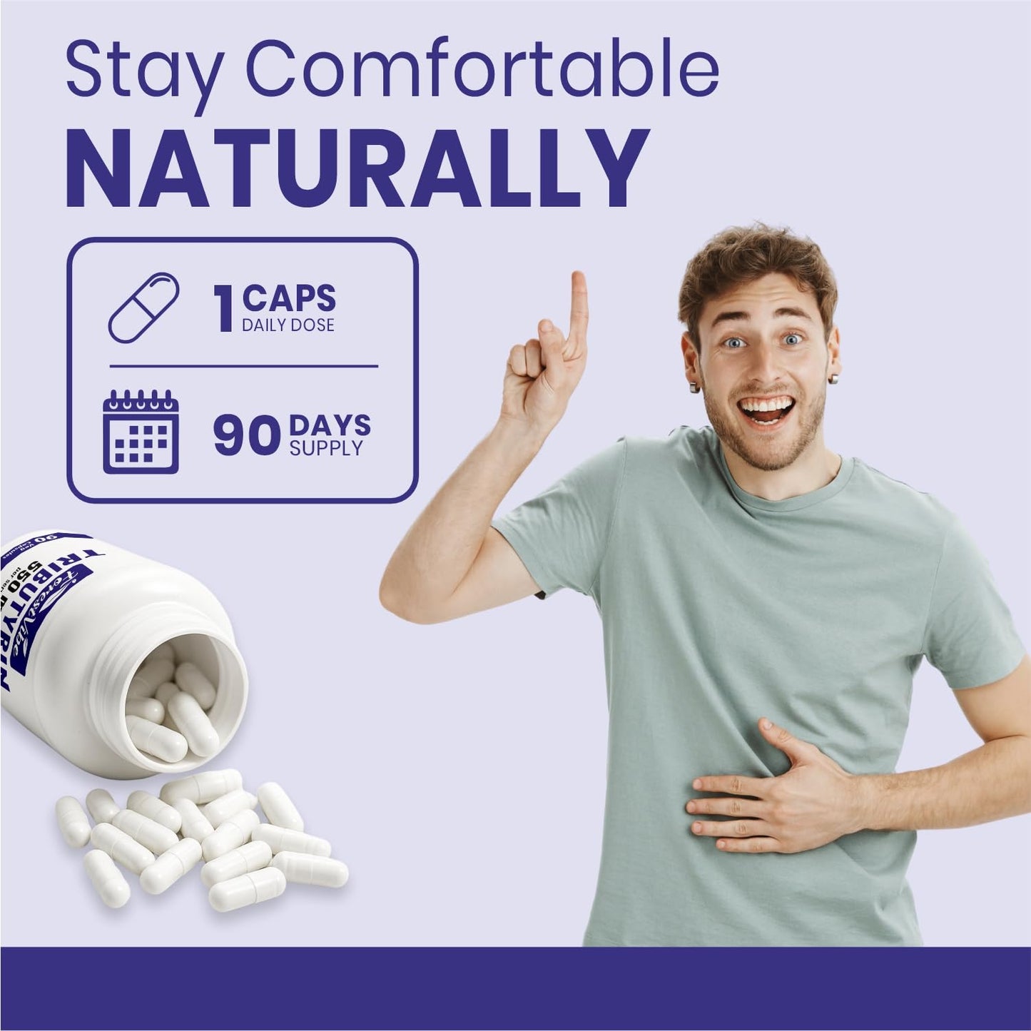 ForestVibe Tributyrin Supplement 550mg Capsule, 90 Capsules