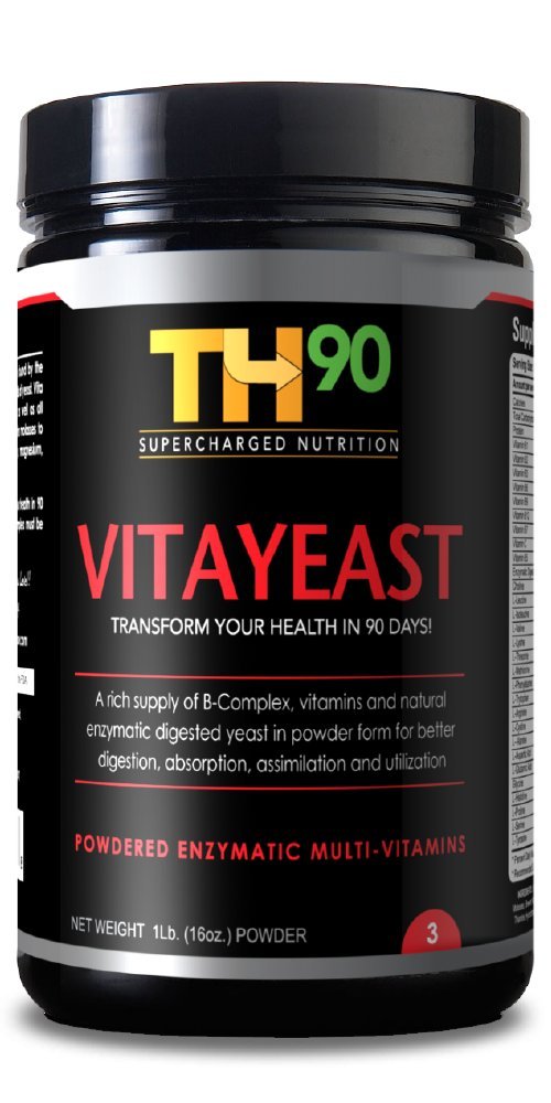 Organic Farms Vitamins TH90 Kit Strawberry + Collagen + Brewer's Yeast Nutrition Shake Powder 16 Oz