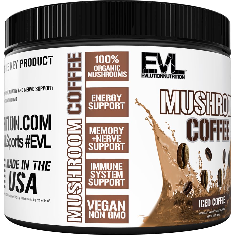 Evlution Mushroom Coffee Powder 4.2 Ounce