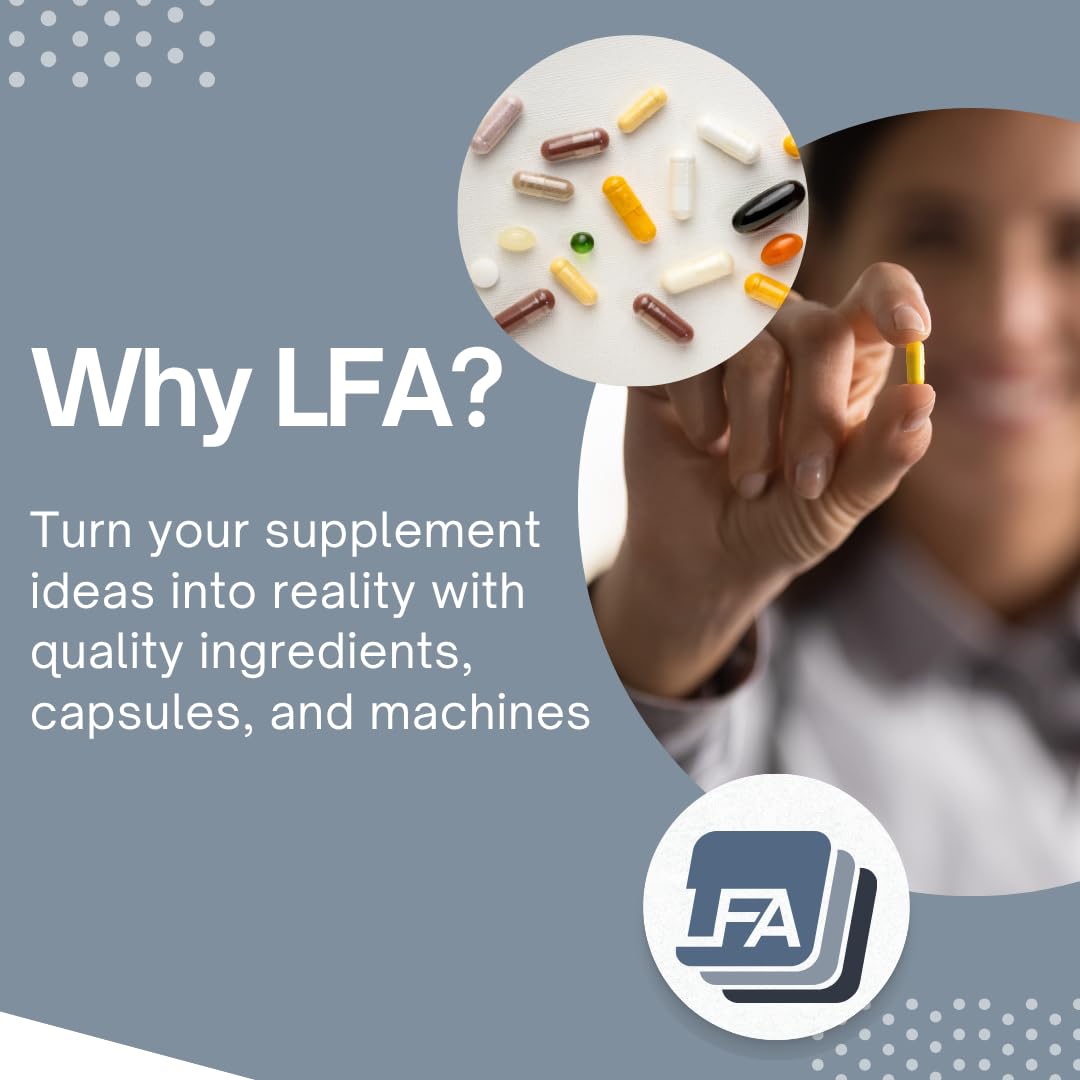 LFA Tablet Presses Empty Gelatin Capsules Size 4 Capsules, 1000 Count