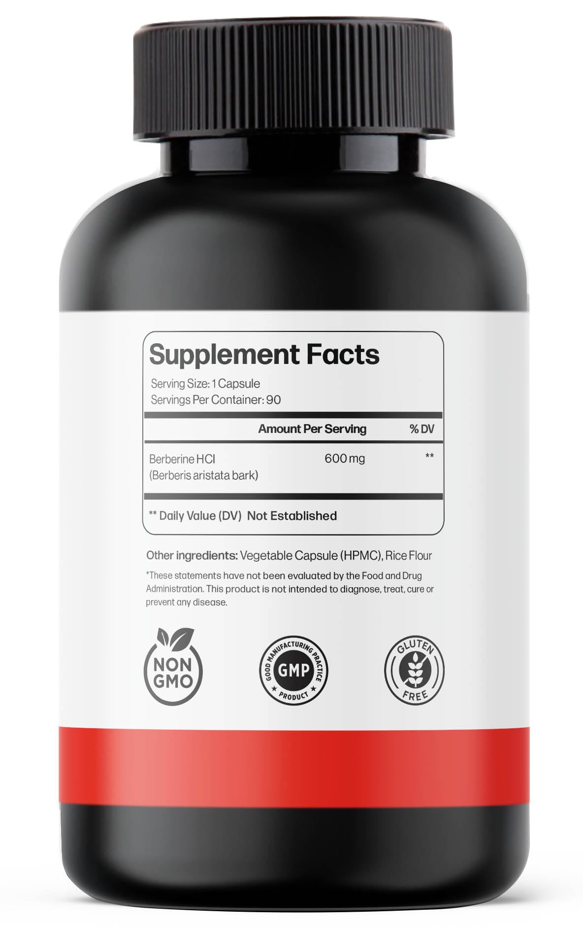 Ultra6 Nutrition Berberine Supplement 90 Capsules
